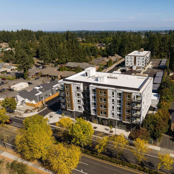 exterior building view at The Duo, University Place, WA 98466