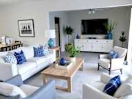 Living Room With TV at Willow Creek, Kansas City, MO, 64114