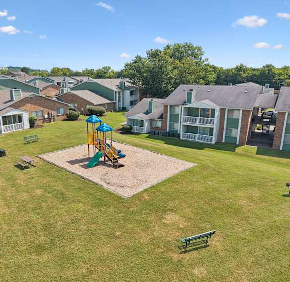 our apartments have a play area with a playground