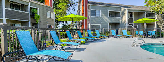 Outdoor Pool with Furniture