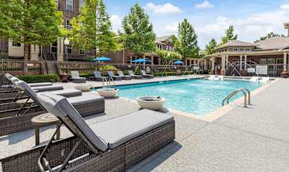 the swimming pool at our apartments