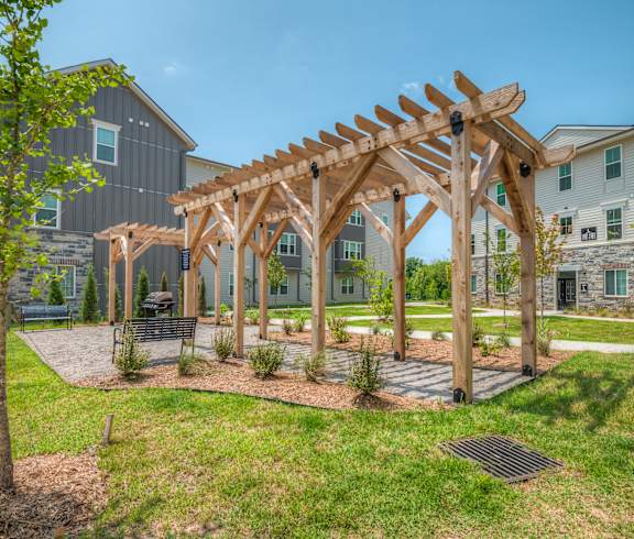 Outdoor Pergola with Grills