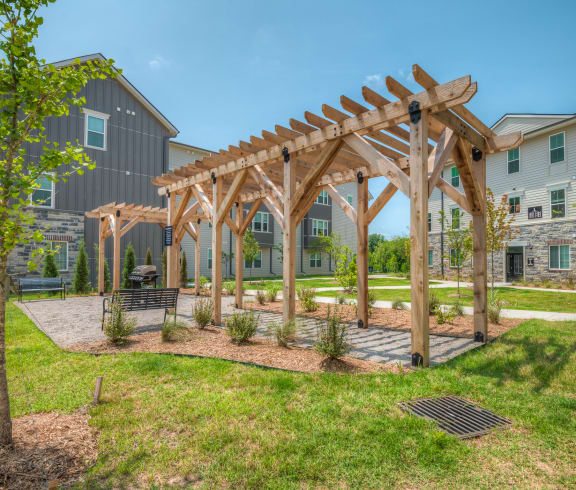 Outdoor Pergola with Grills