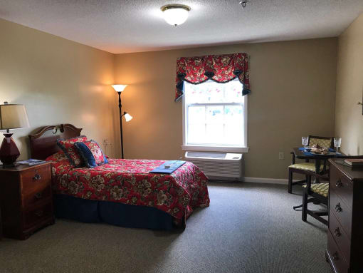Beautiful Bedroom at Spring Arbor of Greenville in Greenville, NC