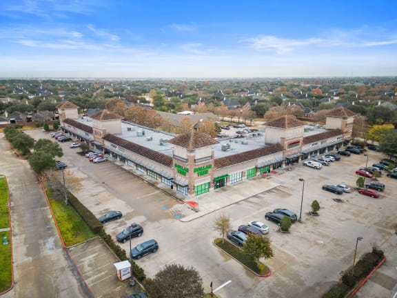 arial view of the building