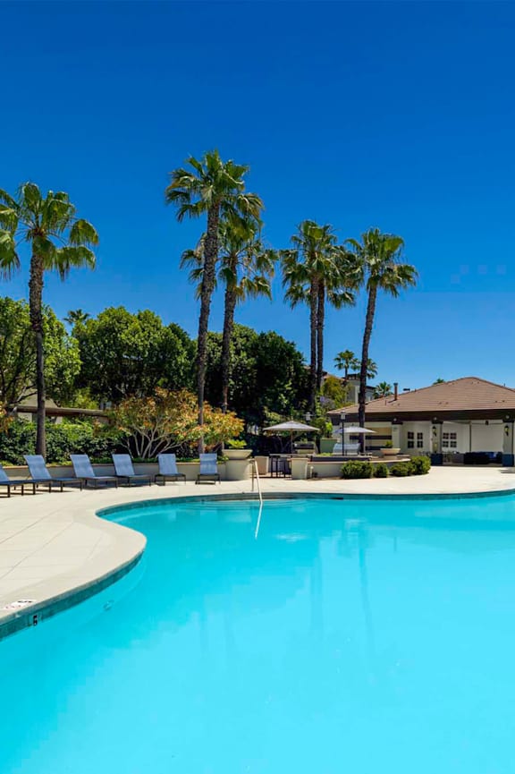 Pool at Landara Apartments in Ontario CA