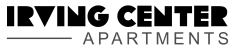 the logo for rising cents apartments is shown in black and white