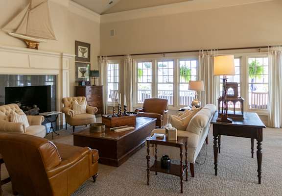 This is a photo of the clubhouse piano room at Nantucket Apartments in Loveland, Ohio.