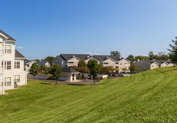 This is a photo of building exteriors/grounds at Trails of Saddlebrook Apartments in Florence, KY.