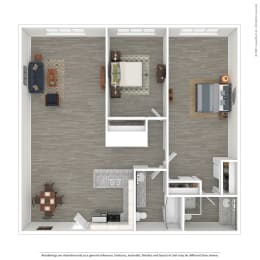 Casa Granada 2 Bedroom Floor Plan at Casa Granada, California, 90049