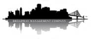 The image is a logo for the Broadway Management Company.