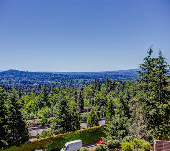 Aerial view at Commons at Sylvan Canyon Apartments, Oregon