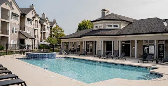 the swimming pool at 92West, West Des Moines, IA
