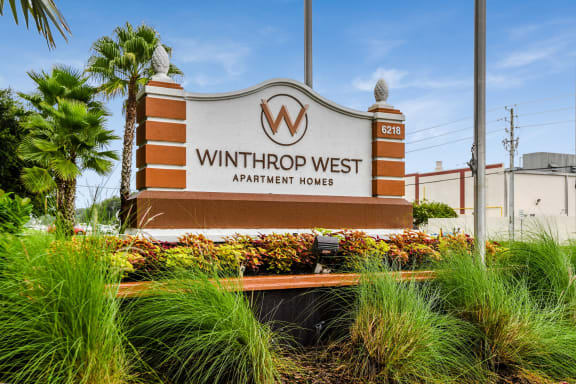 Thumbnail 1 of 20 - Winthrop West Apartment Homes Sign at Winthrop West Apartment Homes, Riverview, FL, 33578