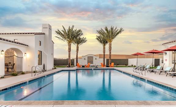 Pillar at Fountain Hills pool deck