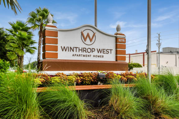 Winthrop West Apartment Homes Sign at Winthrop West Apartment Homes, Riverview, FL, 33578