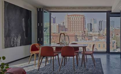 Reverb Model Dining Area with Beautiful City View