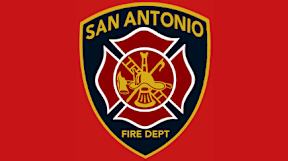 The image is of the San Antonio Fire Department logo.  at Sienna at Westover Hills Apartments, San Antonio, TX