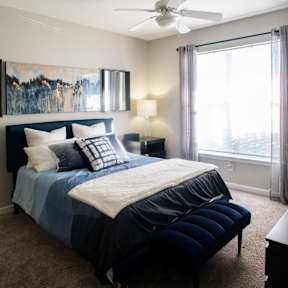 Bedroom at One Rocky Ridge Apartment Homes in Douglasville, GA