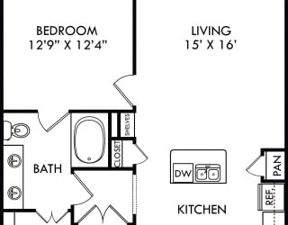 Floor Plan The Encanto with Fenced-In Yard