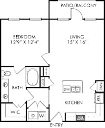 Floor Plan The Encanto with Fenced-In Yard