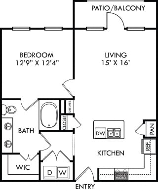 Floor Plan The Encanto with Fenced-In Yard