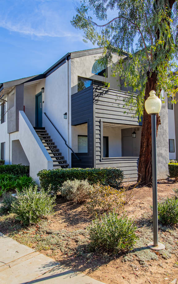 the preserve at ballantyne commons apartments exterior with stairs and trees