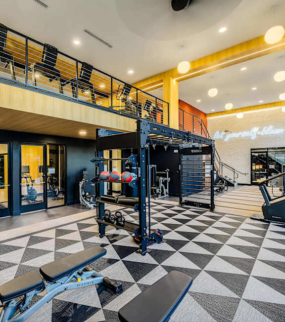 Fitness center at The Edley in Atlanta GA