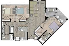 C1Floor plates with LVT at Harrison Apartments, Florida