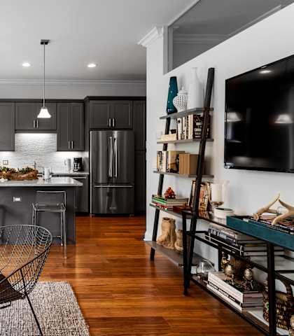 Wooden floors at Wells Place Apartments, Chicago, Illinois