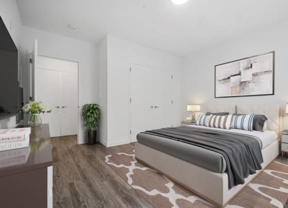 Spacious bedrooms at The Brick of Hackensack, Hackensack, New Jersey