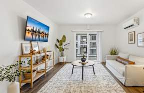 The Tides at Willow Pointe Apartments Bedroom with Bathroom Door and Closet