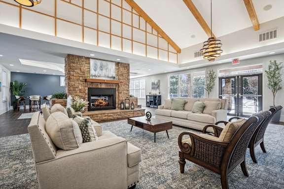 Lounge with Fireplace