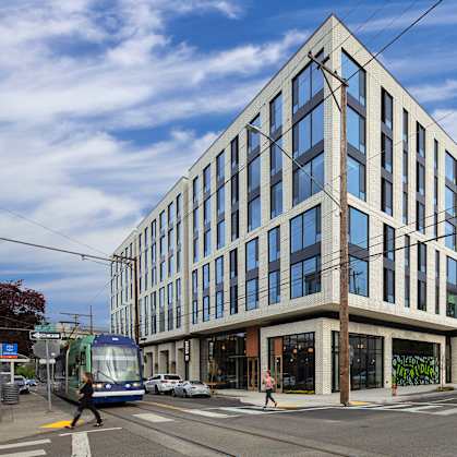 Building exterior at The Weidler in Portland, OR 97209