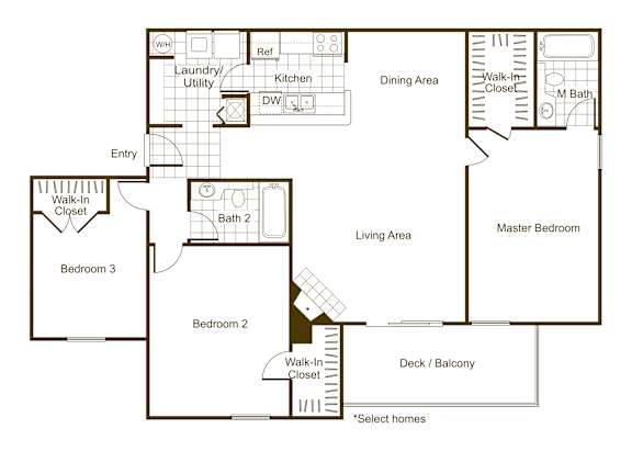 Cedar 3Bed_2Bath at The Timbers, Richmond, VA