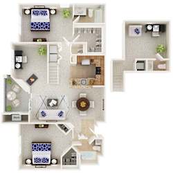 2 bed 2.5 bath A at The Morgan Apartment Homes, North Bethesda