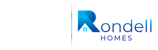The image shows two logos, one for "Casa del Prado Apartments" and the other for "Rondell Homes".