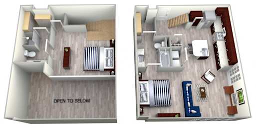 TH1 Floor Plan at The Landmark, New Braunfels, Texas