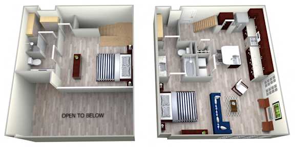 TH1 Floor Plan at The Landmark, New Braunfels, Texas