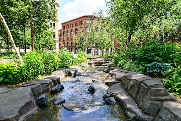 Pond at Parkside Apartments, St. Paul, Minnesota