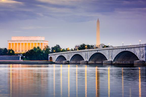 The Washington Monument is a tall obelisk located in Washington, D.C at Artline Apartments, Washington, DC, 20024