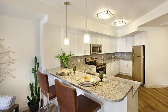 Kitchen counter at Liberty Blvd Apartments - Saltlake City, UT Apartments, Saltlake City, UT, 84102