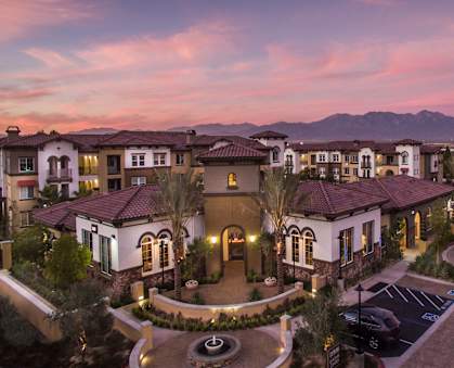 an aerial view of the estates at dusk at Capriana at Chino Hills, Chino Hills, CA, 91709