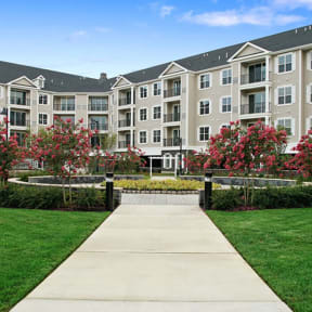 Path leading to the exterior courtyard in front of apartments  at Barclay Chase Apartment Homes, Marlton, NJ