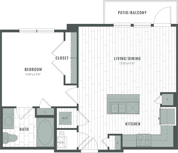 A10 Floor Plan at Bridge at Henley, Austin, Texas
