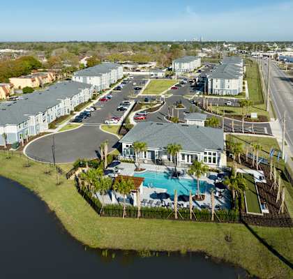 Aerial View at Jackson Palms Affordable Apartments in Jacksonville FL