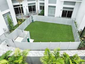 Fenced Pet Park at The Marc Luxury Apartments in Palm Beach Gardens FL