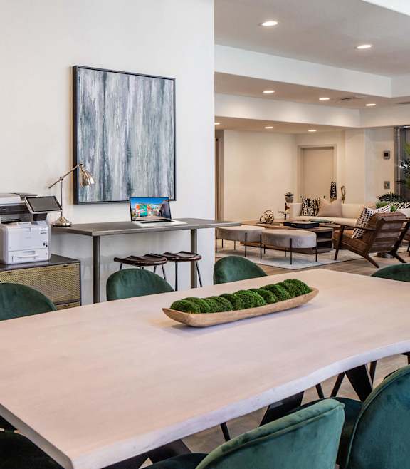 Coworking space at Caprielle Apartments in San Diego CA