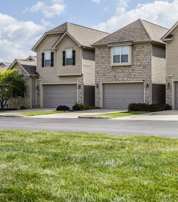 a house with two garages