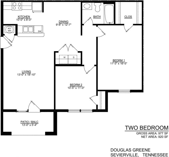 Floor Plan  2 bedroom floor plan